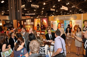 That's me in the sport jacket in the middle of Book Expo America, signing books.